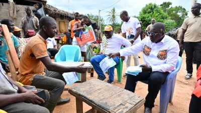 Côte d'Ivoire : Amédé Kouakou en campagne dans le Lôh-Djiboua pour le « 1 coup KO » d'ADO