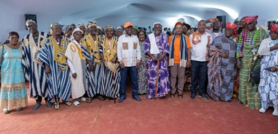 Côte d'Ivoire : Présidentielle 2025, unies autour du maire Adama Bictogo, les communautés de Yopougon promettent 100 % des voix à Ouattara, le 25 octobre