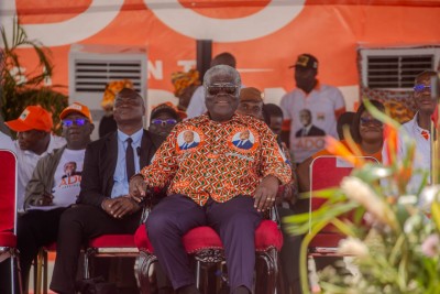 Côte d'Ivoire : Présidentielle 2025, à Songon, Mambé clôture la campagne du RHDP en appelant à un « coup K.O. » pour Ouattara
