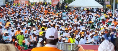 Côte d'Ivoire : Présidentielle 2025, une marée humaine RHDP déferle sur le Plateau, ADO maitre du jeu