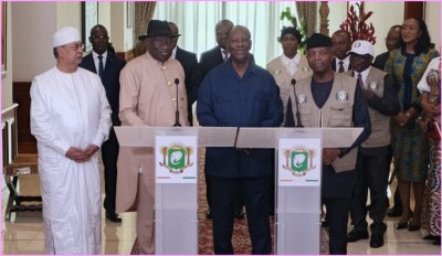 Côte d'Ivoire : A quelques heures du scrutin présidentiel, Ouattara échange avec Goodluck Jonathan et une délégation de la CEDEAO: « Je les assurés que tout se déroulera bien »