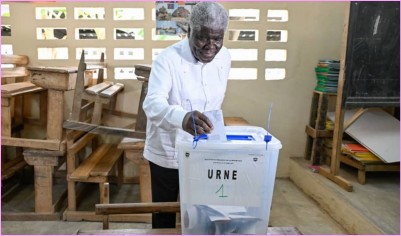Côte d'Ivoire : Songon, après avoir voté, Beugré Mambé «le scrutin ce n'est pas des palabres, le scrutin c'est la paix», son appel aux jeunes ivoiriens