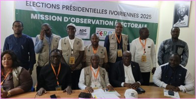 Côte d'Ivoire : Présidentielle 2025, la mission ADC-ROEF salue un scrutin paisible et globalement conforme aux normes électorales, mais fait des recommandations à la CEI