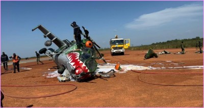 Côte d'Ivoire : Korhogo, un hélicoptère de l'armée ivoirienne échappe de justesse à un drame lors d'un décollage