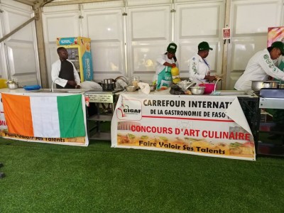 Côte d'Ivoire : Issus de Bouaké, des cuisiniers promeuvent la gastronomie ivoirienne au CIGAF à Ouagadougou