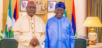 Nigeria :  Tinubu échange avec l'Archevêque d'Abuja au milieu des accusations de Trump