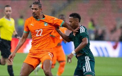 Côte d'Ivoire : Les Éléphants battus par les saoudiens 1 - 0 sur une erreur défensive lors de leur première rencontre amicale de la fenêtre FIFA de novembre