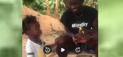 Ghana :  Police, un homme recherché pour avoir forcé un enfant à fumer une cigarette