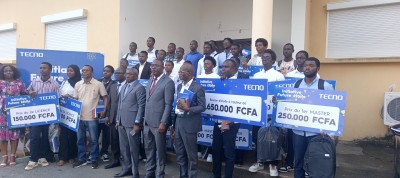 Côte d'Ivoire : Tecno célèbre l'excellence académique à l'Université Félix Houphouët-Boigny lors de la 3e édition de l'initiative future étoile