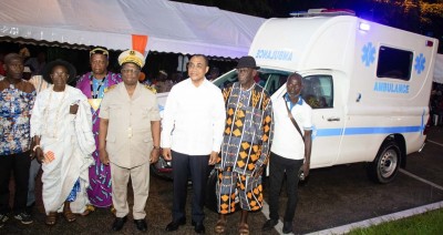 Côte d'Ivoire : Dimbokro, Adama Coulibaly renforce le système sanitaire avec quatre ambulances médicalisées
