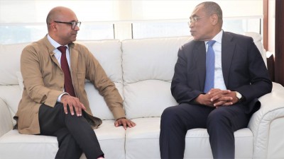 Côte d'Ivoire : En visite  chez le Ministre Adama Coulibaly, le  nouvel Ambassadeur de l'UE  réitère son engagement à accompagner le pays  dans ses priorités économiques