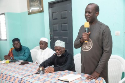 Côte d'Ivoire : Célestin Koalla sollicite les prières des imams de Cocody pour des élections législatives sereines