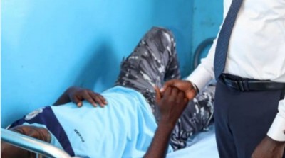 Côte d'Ivoire : Les policiers victimes d'un accident à Niakaramandougou reçoivent le réconfort du Ministre Vogondo