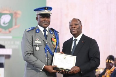 Côte d'Ivoire : Le commandant de l'École de gendarmerie d'Abidjan Camara Kinanya Alain promu au grade de général de brigade