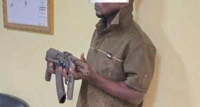 Côte d'Ivoire : Tentative de braquage à Adzopé, un jeune de 26 ans arrêté avec une kalachnikov