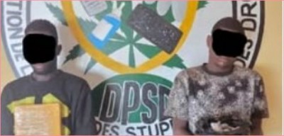 Côte d'Ivoire : Lutte contre le trafic des Stupéfiants et Drogues, deux individus interpellés à Issia