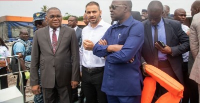 Côte d'Ivoire : Remblayage illégal, les Ministres Amadou Koné et Serey Doh constatent l'ampleur des sites remblayés sur le domaine lagunaire