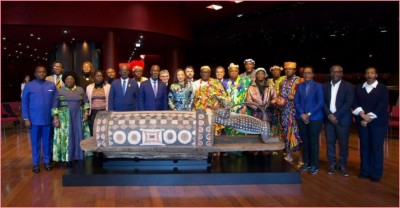 Côte d'Ivoire : Polémiques autour du Djidji Ayokwè, Maurice Bandama c'est « il n'a pas été falsifié, c'est bien notre tambour qui rentre au pays »