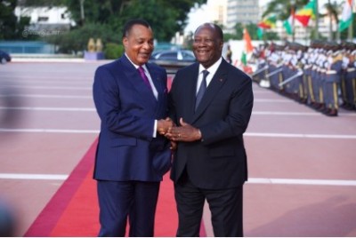 Côte d'Ivoire-Congo : Ouattara félicite Sassou Sassou-Nguesso à la suite de sa réélection