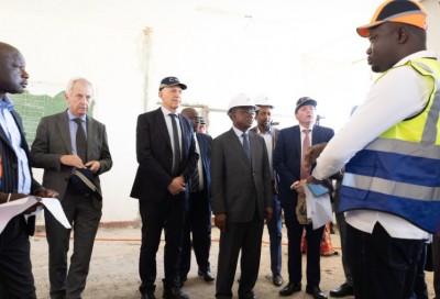 Côte d'Ivoire-France : Yamoussoukro, l'AFD inspecte le chantier des travaux de Réhabilitation du Lycée Scientifique