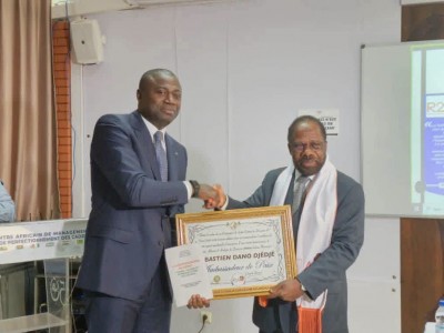 Côte d'Ivoire : L'ex-Ministre Dano Djédjé cadre PPA-CI  élevé au rang d'Ambassadeur de Paix