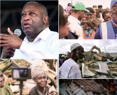 Côte d'Ivoire : Déguerpissement à Koumassi Campement, Gbagbo interpelle l'Etat afin d'assumer pleinement ses responsabilités  en faveur des  familles sinistrées