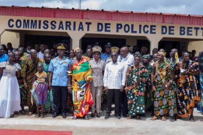 Côte d'Ivoire : Sécurité, mis en service du nouveau Commissariat de Police de Bettié (Indénié-Djuablin)