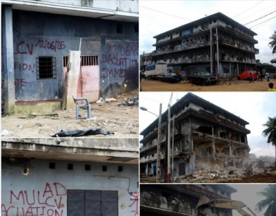 Côte d'Ivoire : Nouvelle démolition d'un immeuble R+3 menaçant ruine à Yopougon