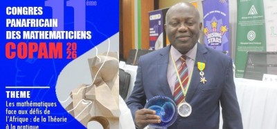Côte d'Ivoire-Togo :   Le Professeur Kangni Kinvi, figure majeure des mathématiques en Afrique, honoré à Yamoussoukro
