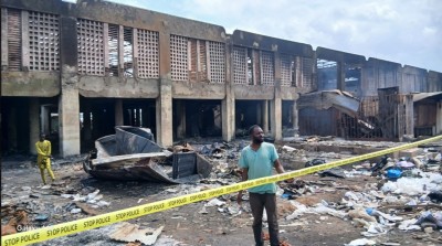 Côte d'Ivoire : Incendie survenu au marché de Bondoukou, le préjudice financier estimé à plus de 2,3 milliards de FCFA