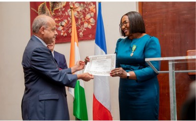Côte d'Ivoire-France : L'entrepreneure Massogbè Touré Diabaté, élevée dans l'Ordre du Mérite agricole de la République française