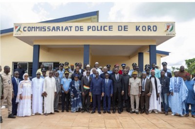Côte d'Ivoire : Maillage Sécuritaire, inauguration du tout premier Commissariat de Police de Koro (Touba)