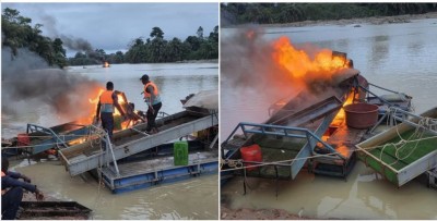 Côte d'Ivoire : Pas de répit dans la lutte contre les orpailleurs, plusieurs dragues détruites sur un affluent du fleuve Sassandra