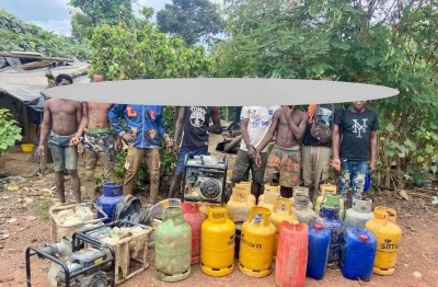 Côte d'Ivoire : Forêts classées de San-Pedro, un coup de filet de cinq jours démantèle quatorze sites d'orpaillage clandestin