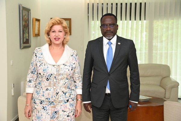 Côte d'Ivoire : Dominique Ouattara échange avec Jean François Basse, le nouveau représentant d'UNICEF