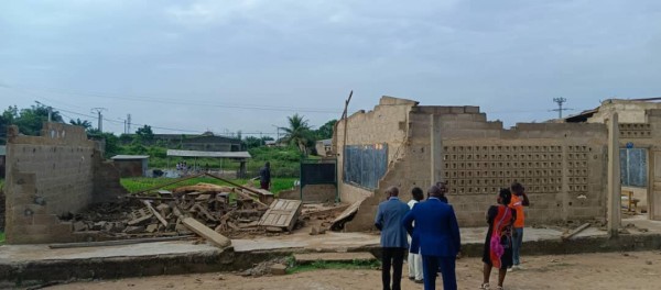 Côte d'Ivoire : Enormes dégâts dans une école à Soubré suite à une tornade, des blessés  mais pas de mort comme annoncé