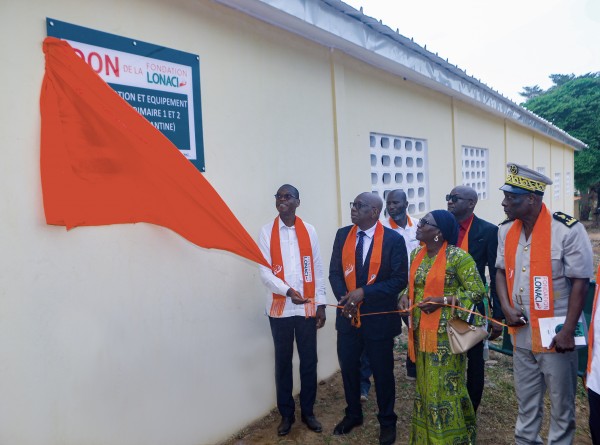 Côte d'Ivoire: La Fondation LONACI réhabilite entièrement un Groupe scolaire à Sinfra et le dote d'une cantine pour un coût de plus de 100 millions FCFA