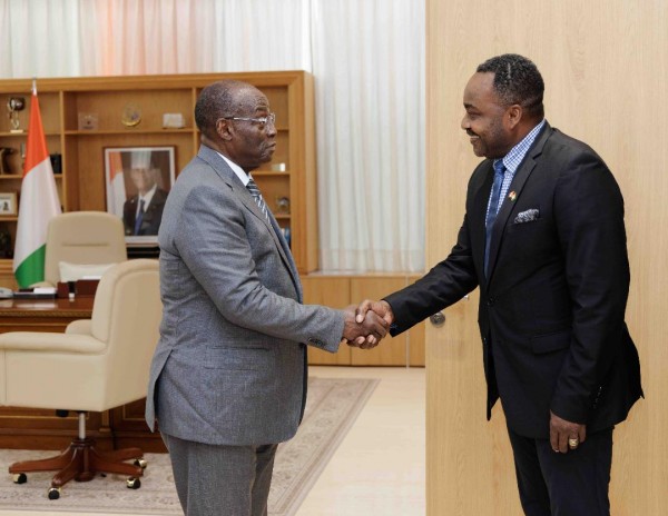 Côte d'Ivoire : Tiémoko Meyliet Koné reçoit l'envoyé spécial du Canada pour l'Afrique