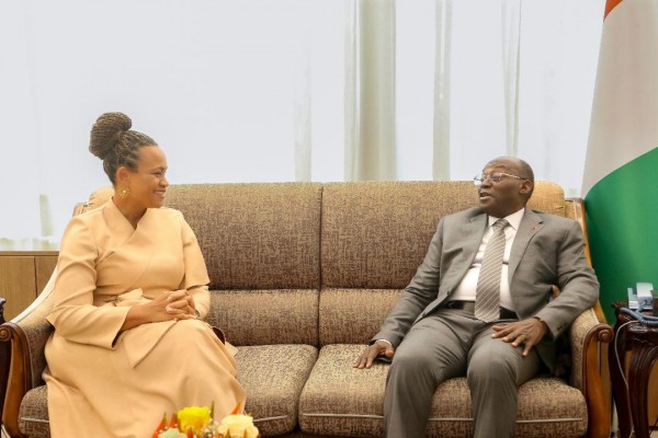 Côte d'Ivoire-USA : Jessica Davis Ba vient dire aurevoir à la République