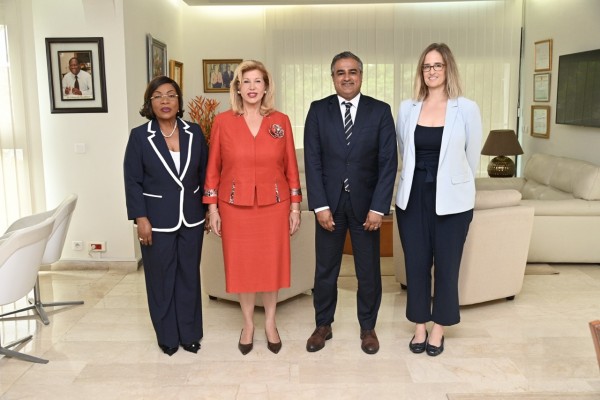 Côte d'Ivoire : échange avec une délégation de l'Ambassade des USA, Azize Diabaté et Miss Fa...