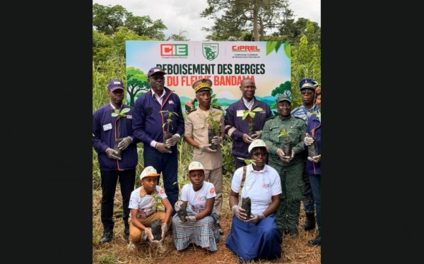Côte d'Ivoire : la CIE et CIPREL s'engagent pour l'environnement en reboisant les berges du...