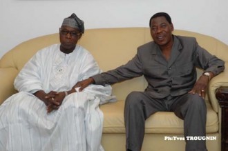 Boni Yayi reçoit Obasanjo