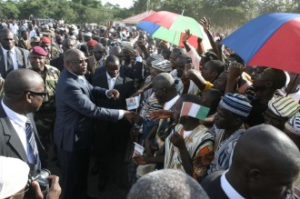 Accueil chaleureux pour Gbagbo à  Man