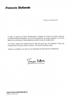 Exclusif - Le message de François HOLLANDE à  la cérémonie religieuse de requiem de Pierre MAMBOUNDOU à  Paris