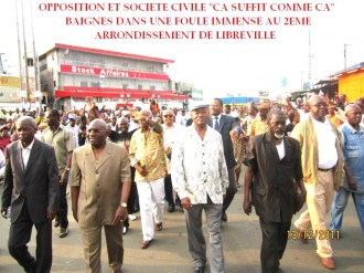 GABON: LÂ’OPPOSITION et « ÇA SUFFIT COMME ÇA » assiègent Libreville sous lÂ’Âœil impuissant de LÂ’émergence.