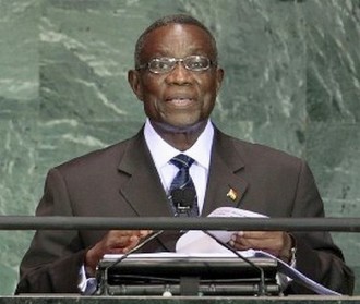 GHANA :  Atta Mills annonce lÂ’aube du miracle ghanéen