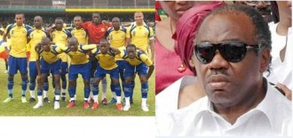 GABON: Les maillots des Panthères présentés à  Ali Bongo Ondimba.  