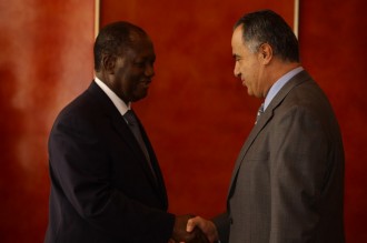 COTE D'IVOIRE: Alassane Ouattara reçoit l'ambassadeur du Liban au palais présidentiel