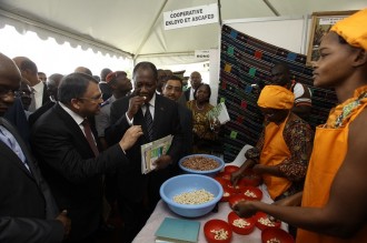 COTE D'IVOIRE: Ouattara inaugure une usine du groupe singapourien Olam à  Bouaké