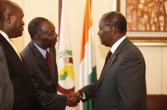 COTE D'IVOIRE : Alassane Ouattara reçoit Saliou Touré et Patrice Ngouan